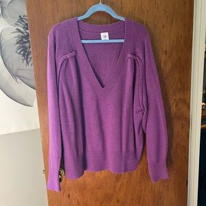 NWOT CAbi deep V neck sweater